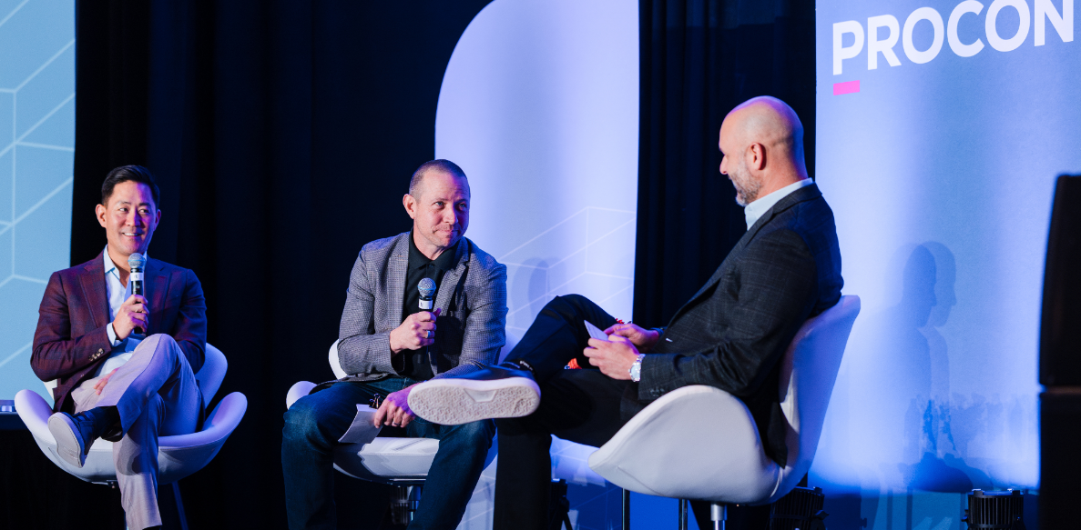 Procon Co-founders on stage
